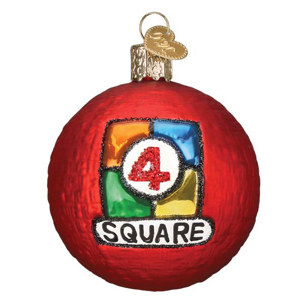4 Square Ball Ornament Old World Christmas Ornament 44162