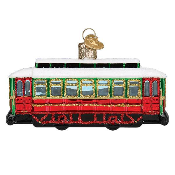 Trolley Old World Christmas Ornament 46094