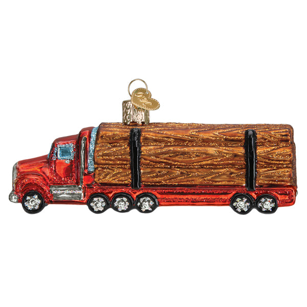 Logging Truck Ornament Old World Christmas 46109