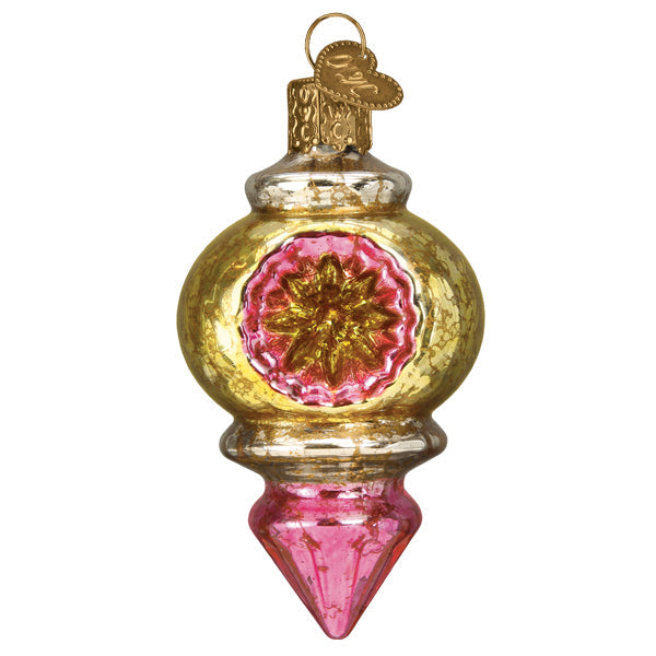 Golden Candlelight Reflection Ornament Old World Christmas 51510
