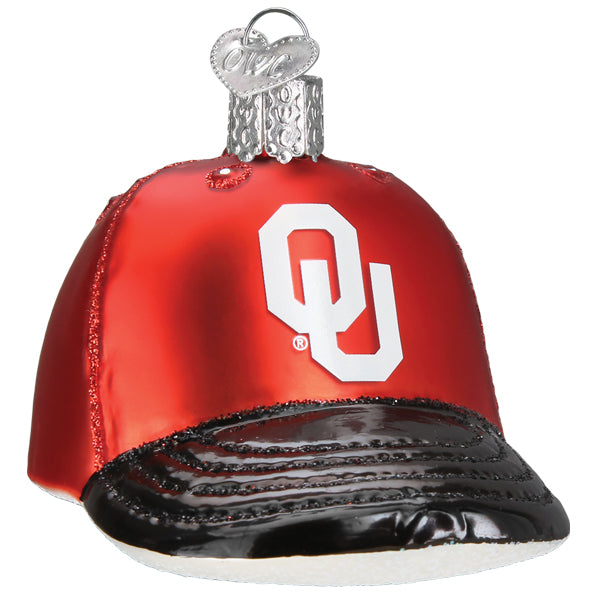 Oklahoma Baseball Cap Ornament Old World Christmas 60419