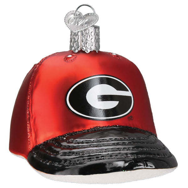 Georgia Baseball Cap Ornament Old World Christmas 62319