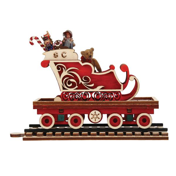 North Pole Express Sleigh Car Old World Christmas Ornament 80044