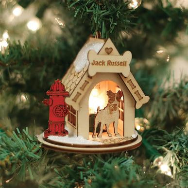 Jack Russell K9 Cottage K9111 Old World Christmas Ornament 81010