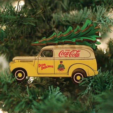 Coca-Cola Panel Van-CCO101 Old World Christmas Ornament 84200