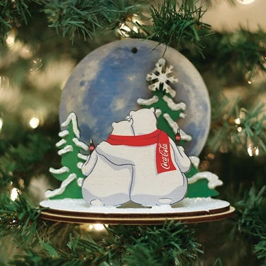 Polar Bear Moon Watch CCO114 Old World Christmas Ornament 84213