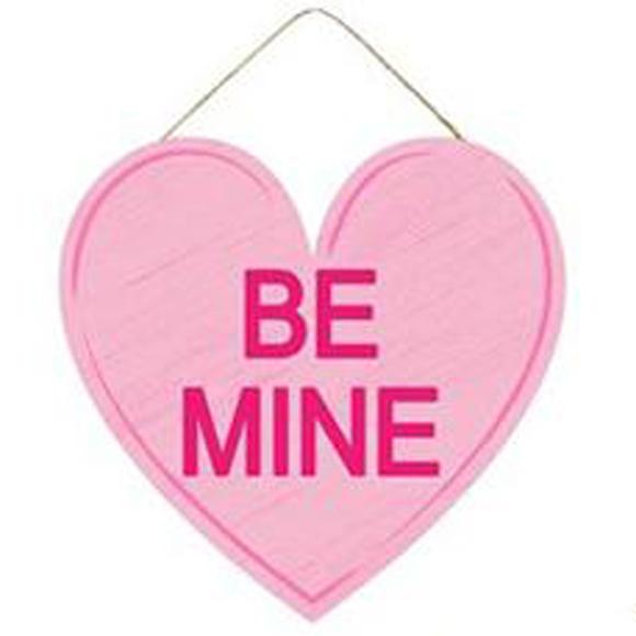 12" Candy Heart Shaped Sign Assorted AP877199