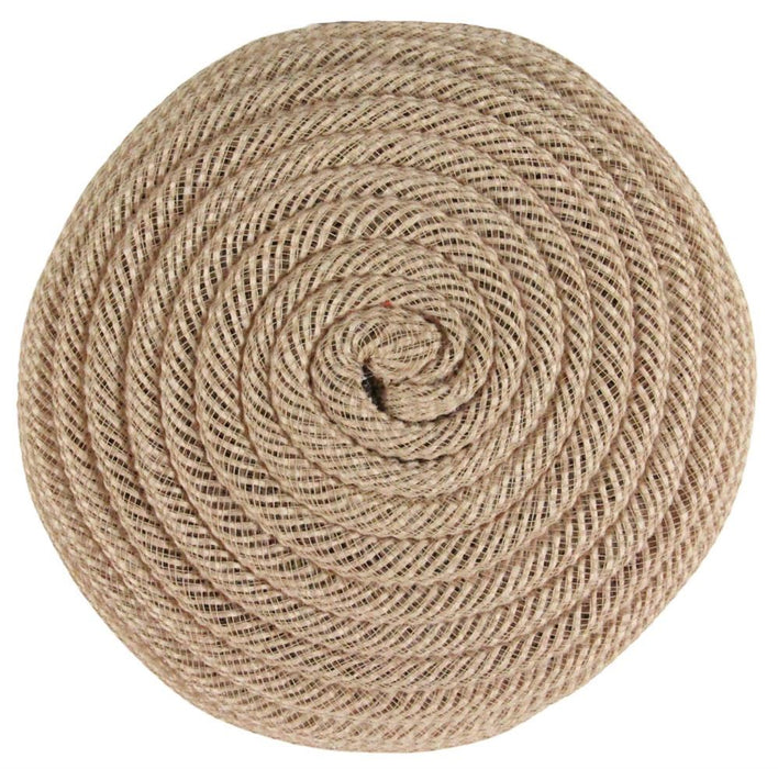 6.75"Dia Jute Flex Tubing Flower Center  Natural  FJ518218