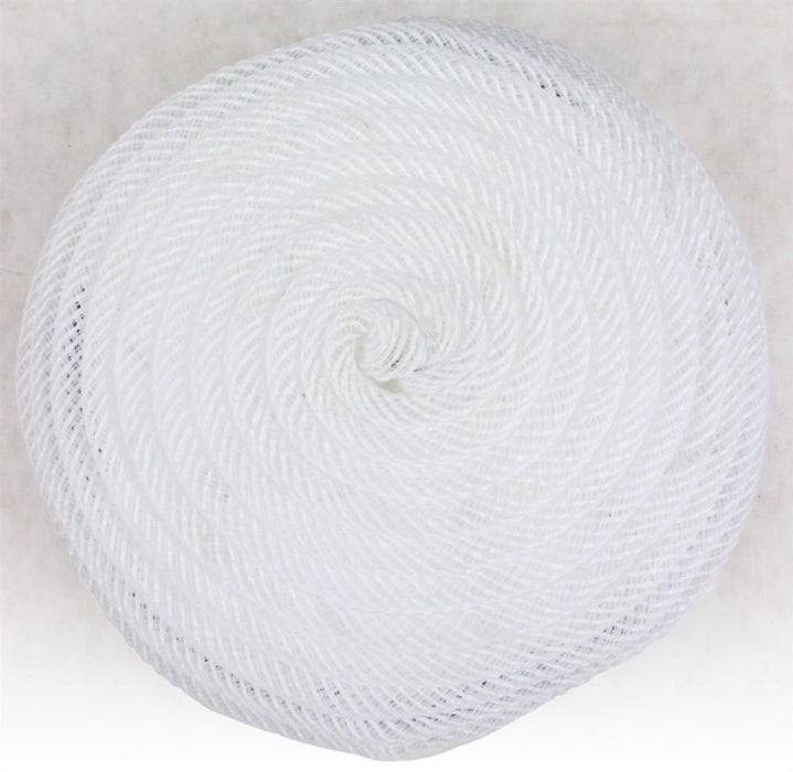 6.75"Dia Jute Flex Tubing Flower Center  White  FJ518227