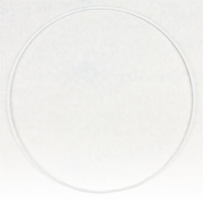 The 12"Dia Wire Ring (5Mm) White MD081327 is displayed flat on a plain, light background.