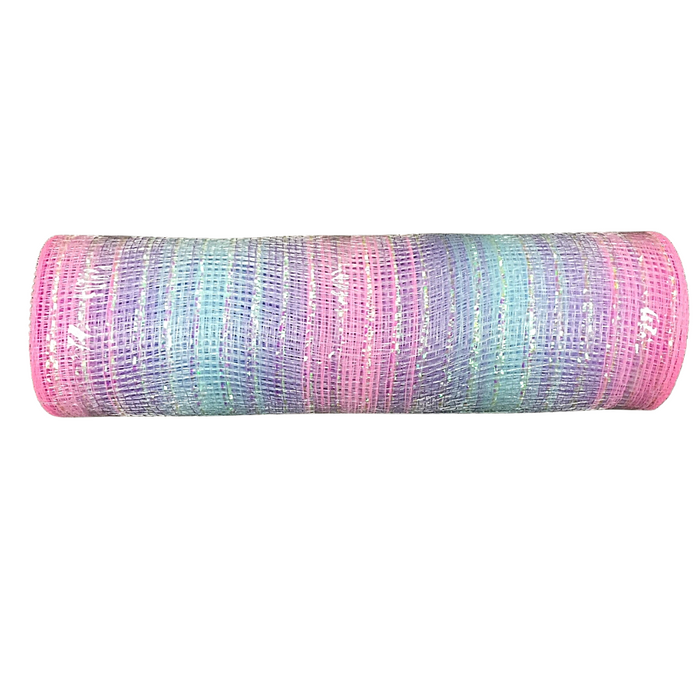 10" Pink Lavender Blue Iridescent Metallic Ombre Mesh XB99810-30
