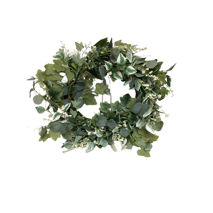 22" Mixed Eucalyptus Berry Wreath 62866