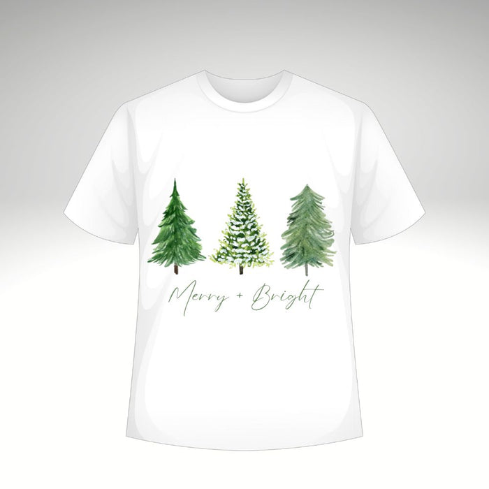 Merry & Bright Trees T-Shirt or Sweatshirt