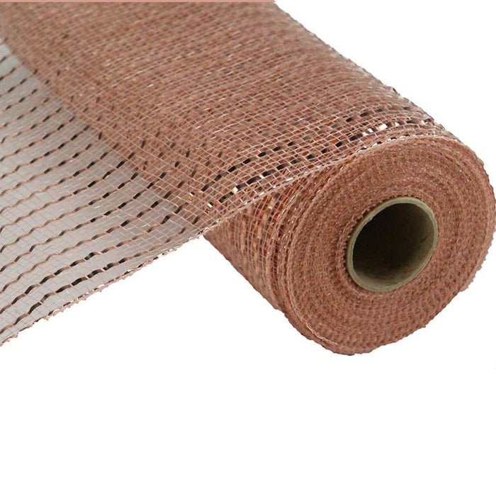 10" New Rose Gold New Wide Foil Deco Mesh RE1366NF