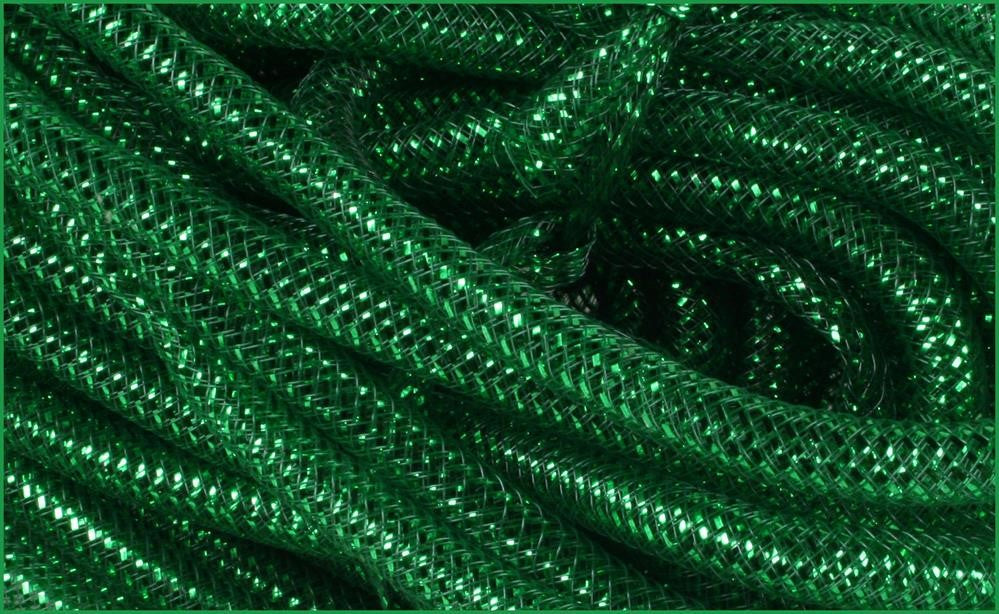 Deco Flex Tubing Emerald Green with Emerald Green Metallic Foil RE300457