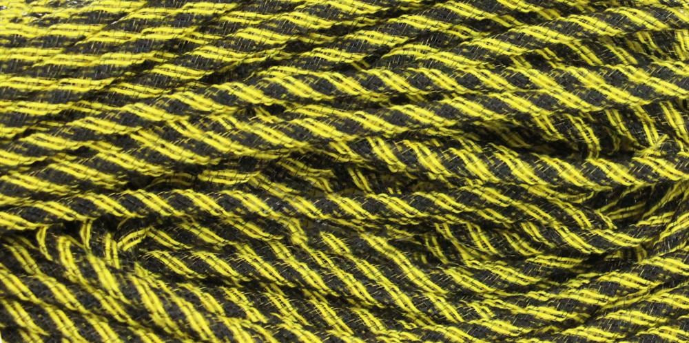 8Mmx30Yd Faux Jute Flex Tubing Yellow/Black RE3666CW