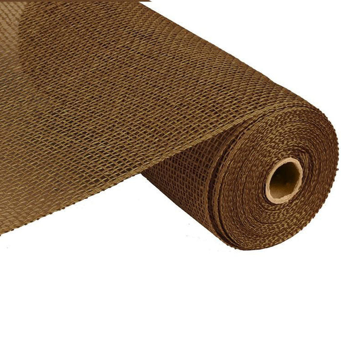 10" Brown Poly Burlap Mesh RP810004