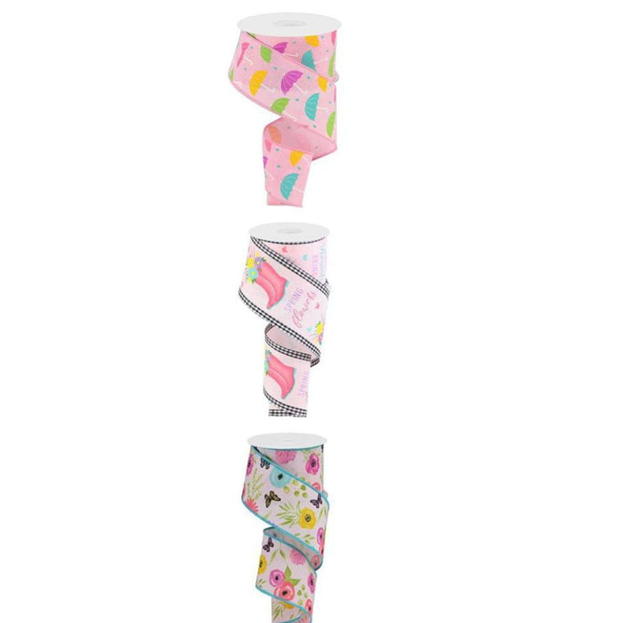 2.5"X10Yd Spring Showers Assortment RW8081