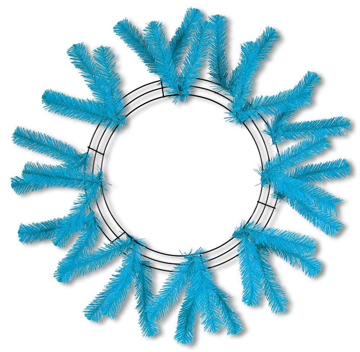 24" Work Wreath Turquoise XX748841