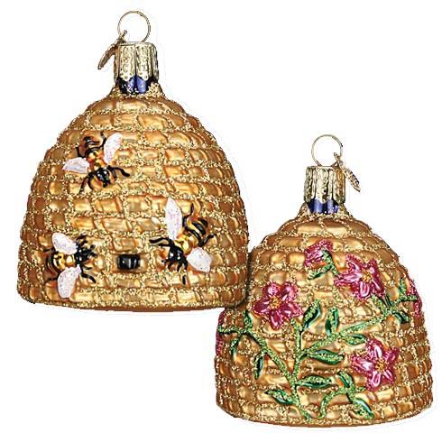 Bee Skep Old World Christmas Ornament 12391