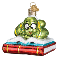 Bookworm 12514 Old World Christmas Ornament