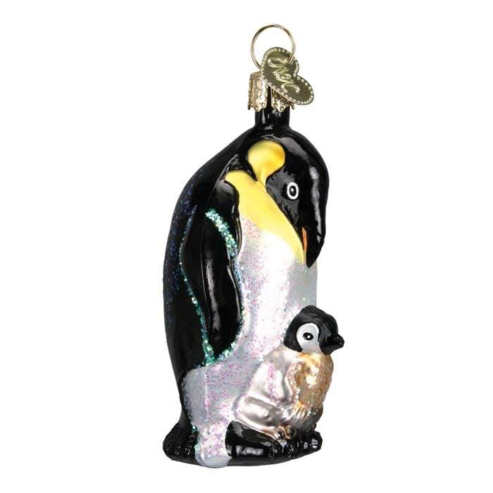 Emperor Pengin with Chick 16058 Old World Christmas Ornament