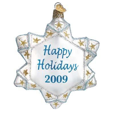 2009 Holiday Snowflake 36113 Old World Christmas Ornament