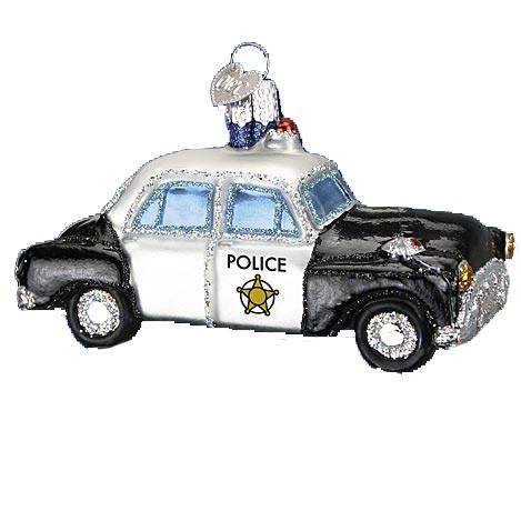 Police Car 46044 Old World Christmas Ornament