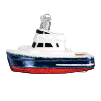 Charter Boat Old World Christmas Ornament 46078