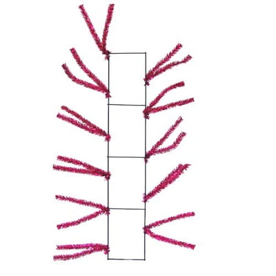 22" Work Creations Metallic Fuchsia Straight Ribbon Pencil Rail
