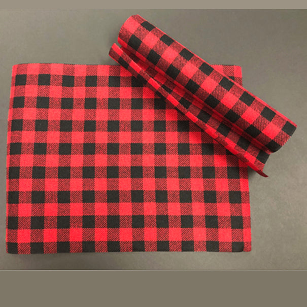 Red Black Buffalo Check Placemat Roll PMX-904