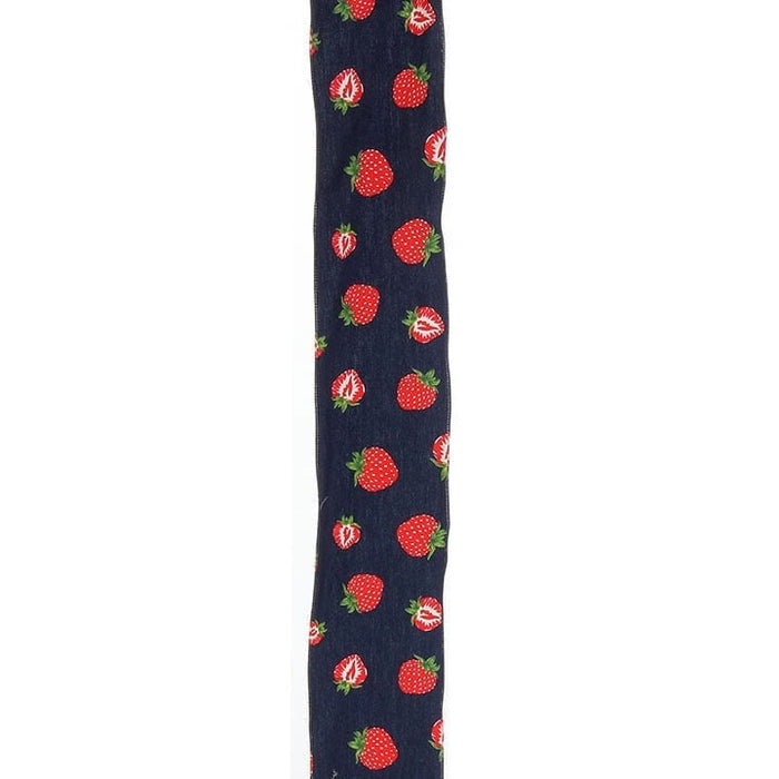 4" RAZ Strawberry Ribbon