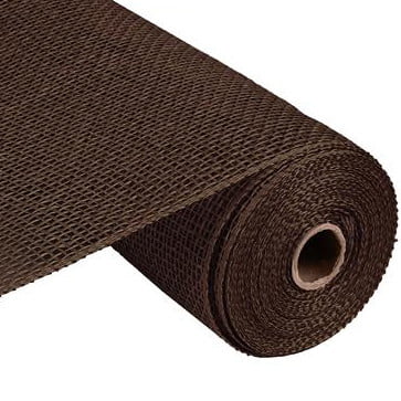 10" Chocolate Poly Burlap Mesh RP810031