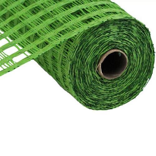 10" Lime Green Poly Burlap Check Mesh RP812833