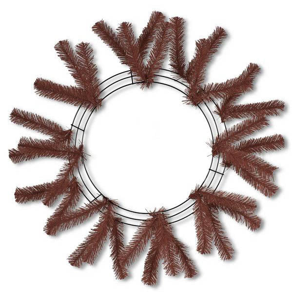 24" Work Wreath Chocolate Brown XX748840