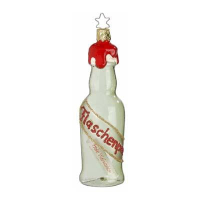 Sea Greetings Bottle Christmas Ornament Inge-Glas of Germany 1-126-12