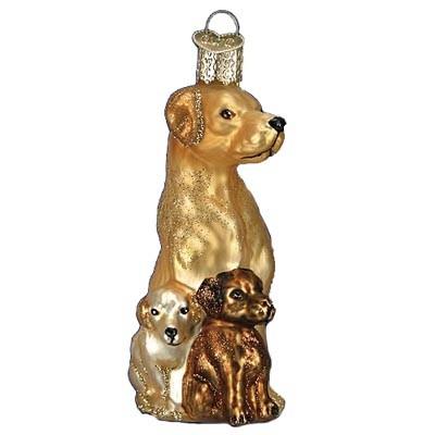 Mama and Pups 12362 Old World Christmas Ornament