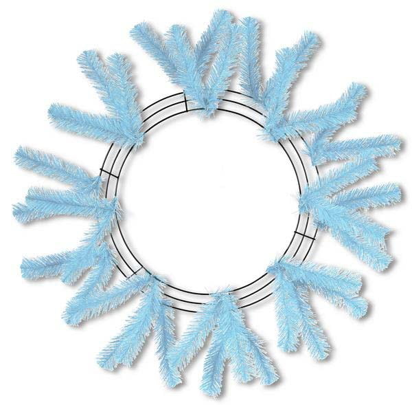 24" Work Wreath Sky Blue XX748869