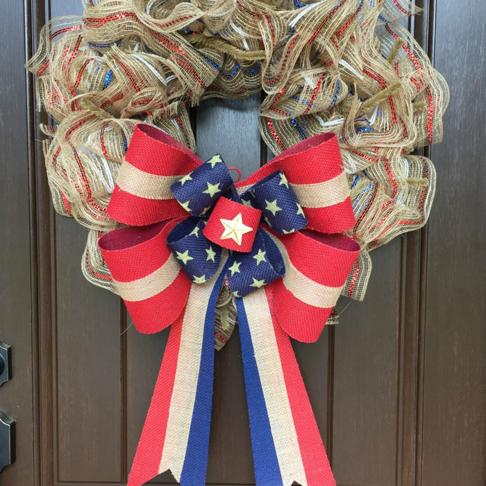 2017 Minimalist Patriotic Wreath Tutorial