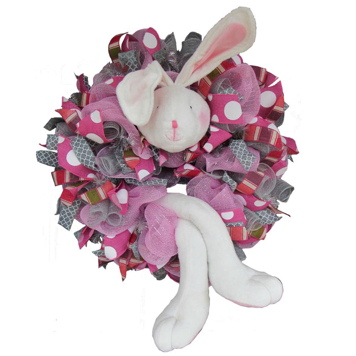 1/23/17 White Bunny Easter Wreath Tutorial