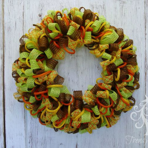 DIY Basic Autumn Wreath Tutorial
