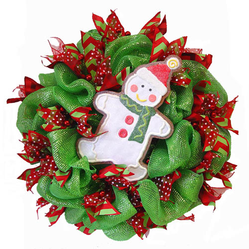 Deco Poly Mesh Wreath Tutorial using RAZ Cookie Decorations