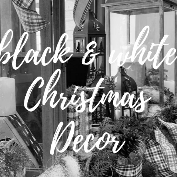 Black & White Christmas Decorations