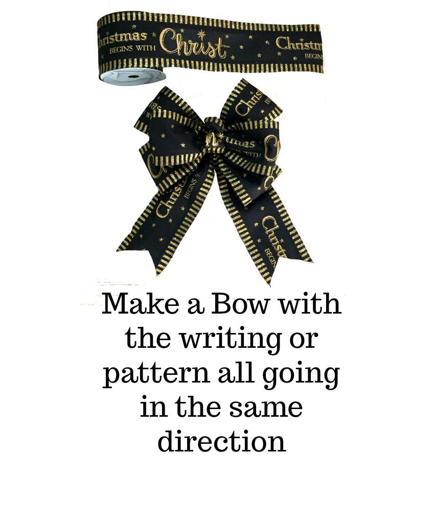 Make a Bow with the Pattern in the Same Direction