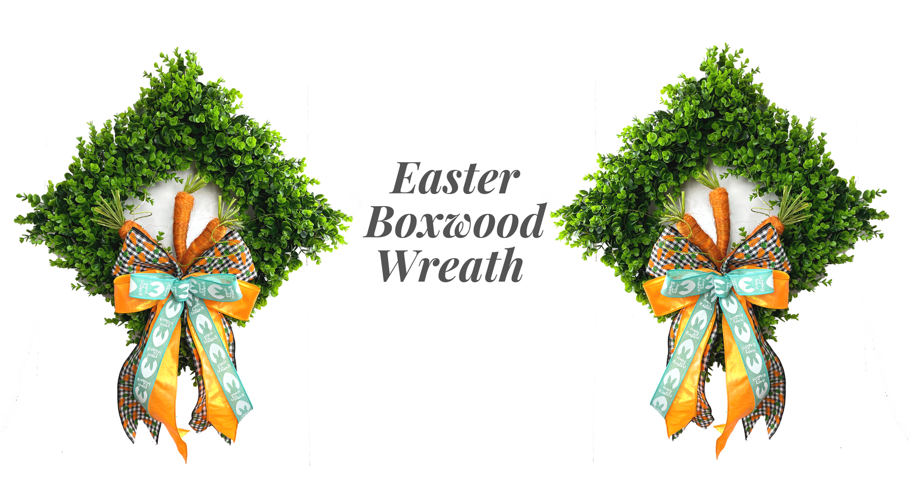 Decorate a Boxwood Wreath for Easter