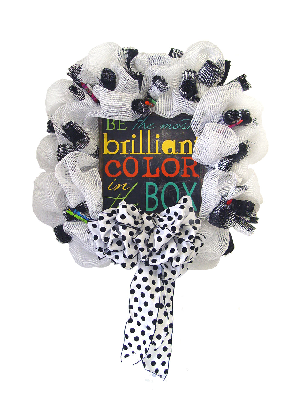 Be the Most Brilliant Color in the Box Wreath - Tutorial