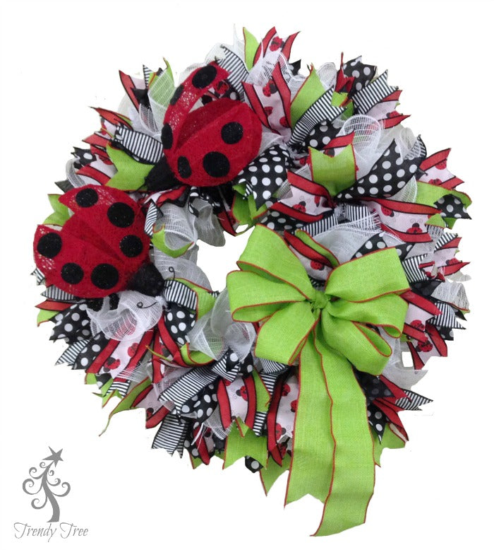 Ladybug Wreath Tutorial 2016