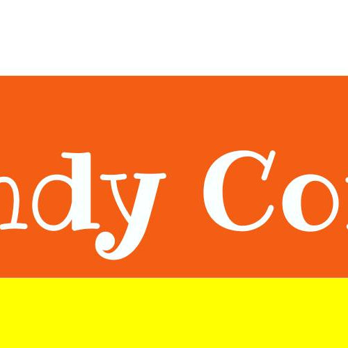 decorate with a candy corn theme