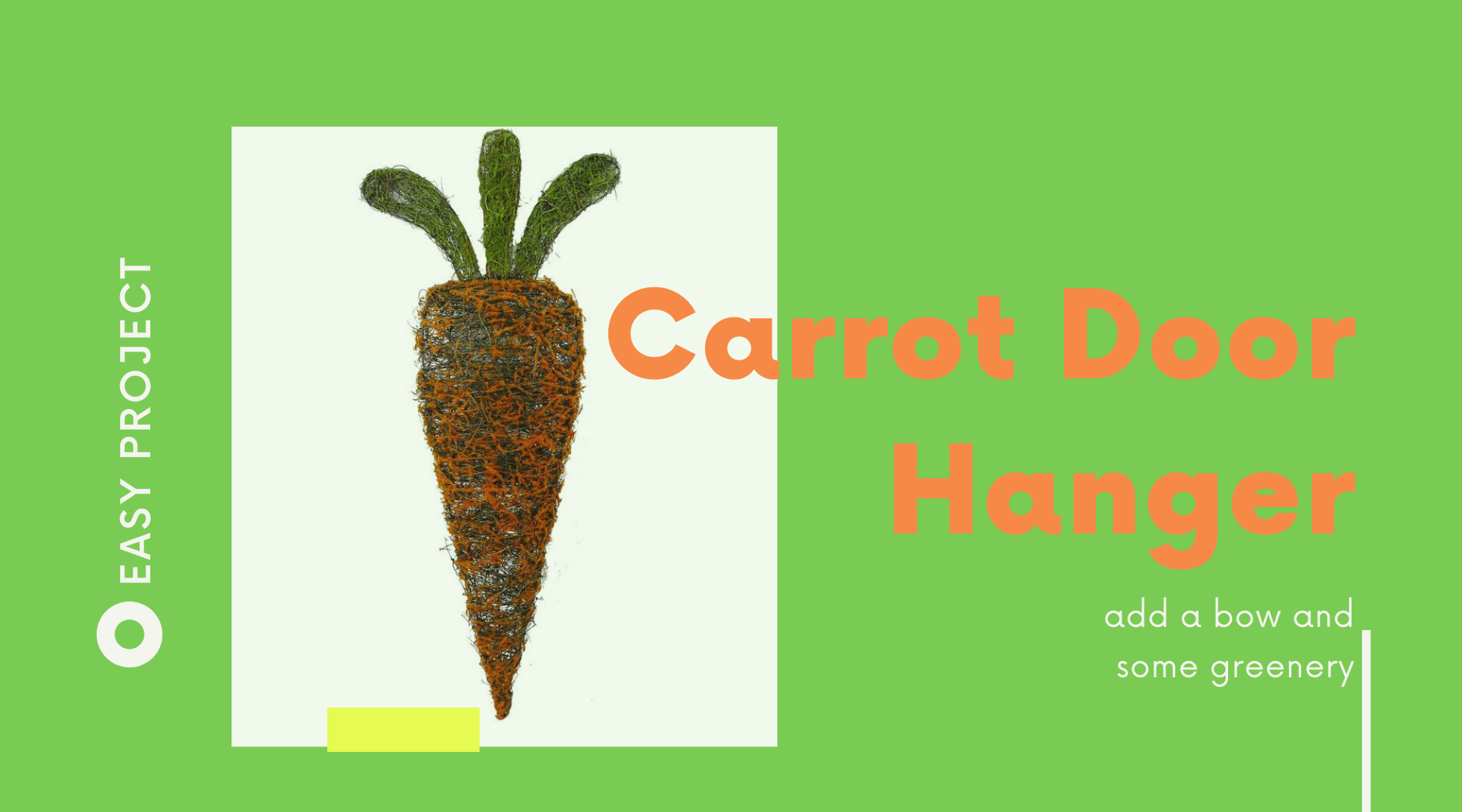 Easy Carrot Door Hanger