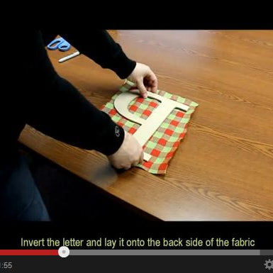 How to Cover a Wooden Letter with Fabric by Craig Bachman Imports